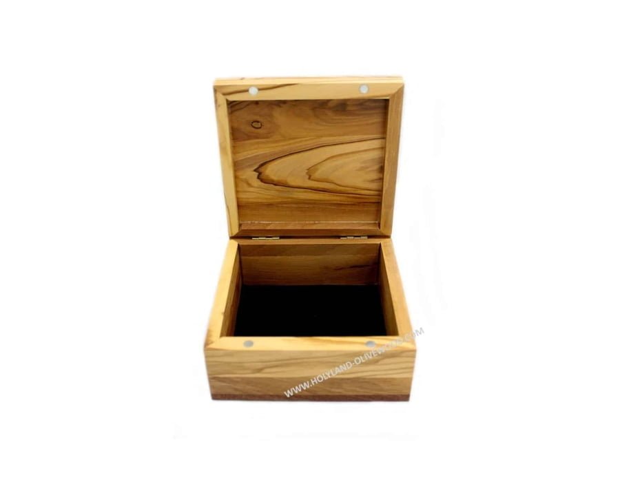 Oliivipuun muistoesineet korut laatikko #BX106
