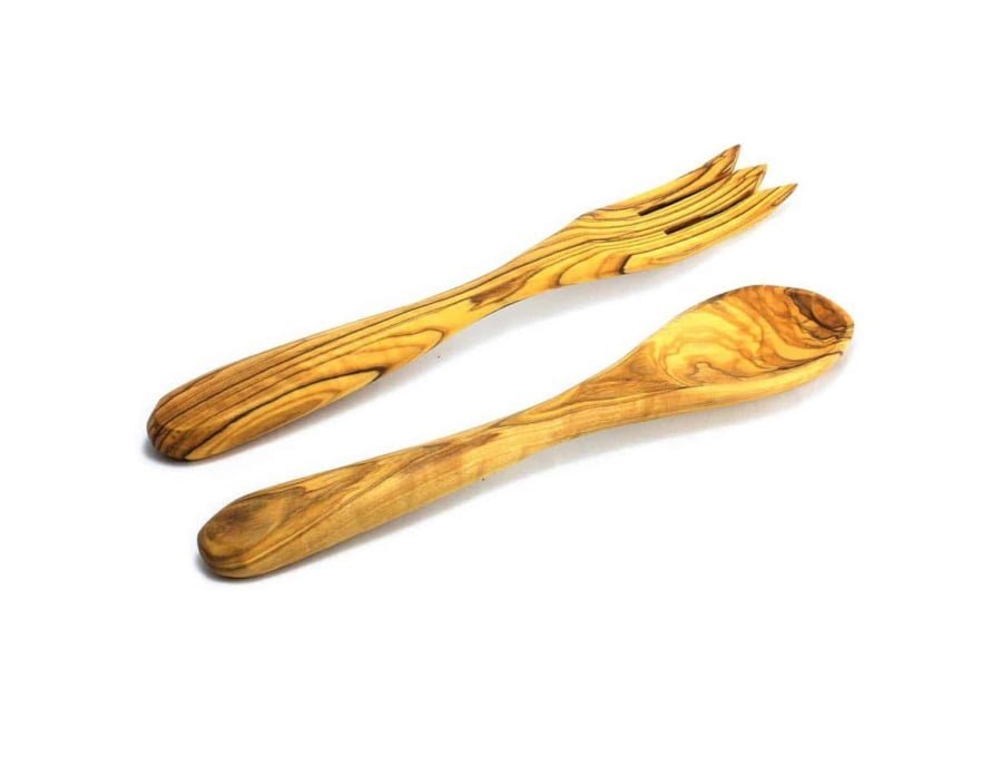 Olive Wood Fork and Spoon #KI103