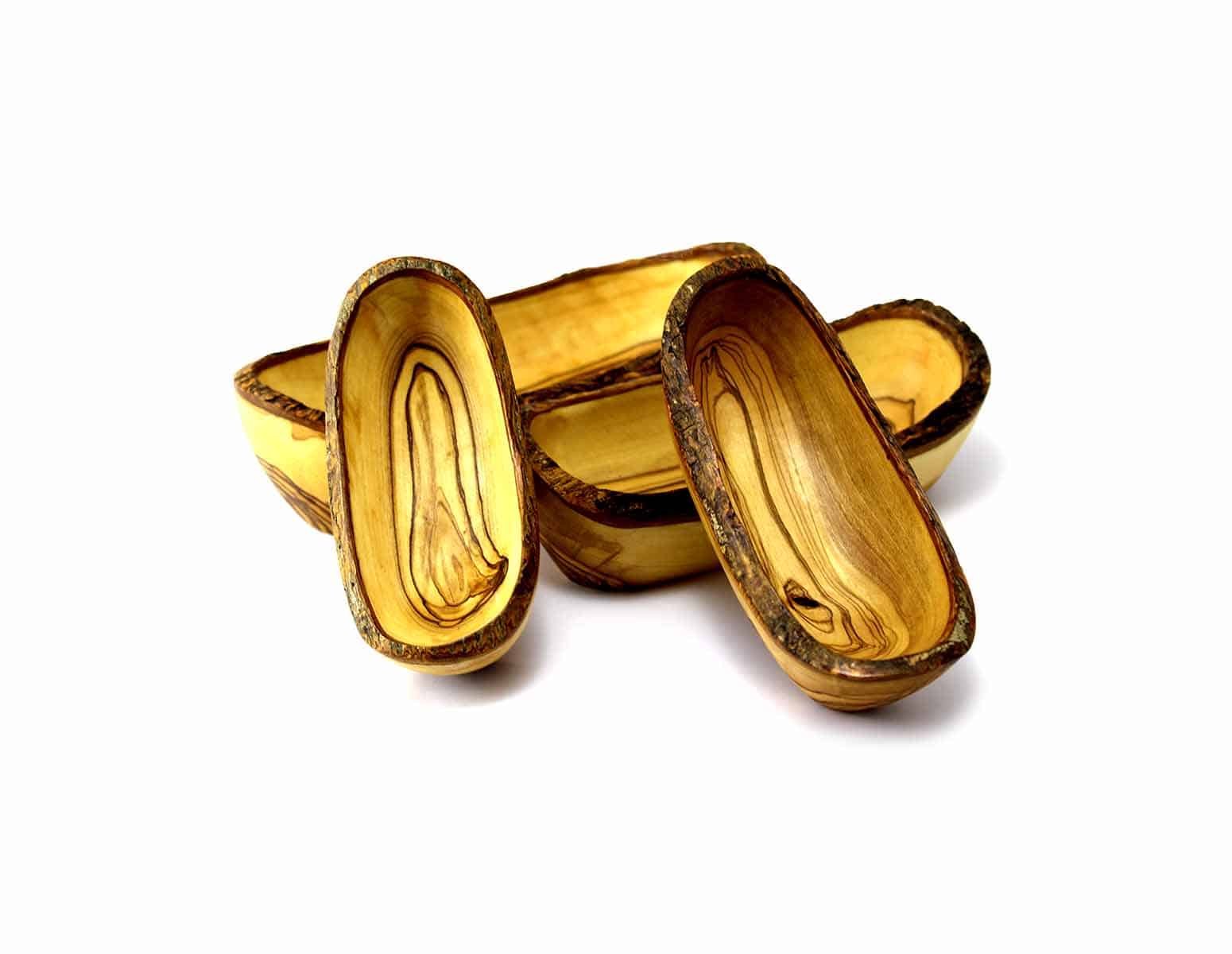 Set of 4 Olive Wood Bowls #KI127